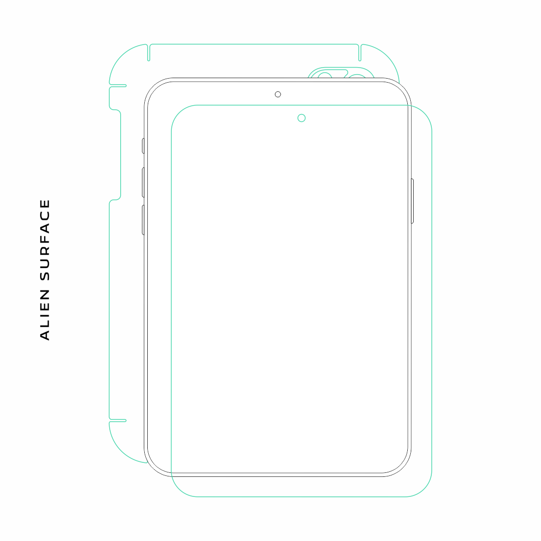 Samsung Galaxy Tab 2 10-inch folie protectie Alien Surface